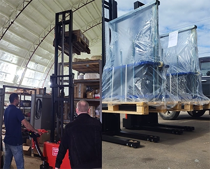 Тест-драйв складской техники на нашем складе в Жуковском